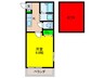 ユゥ＆ミィ金山駅前A棟 1Kの間取り