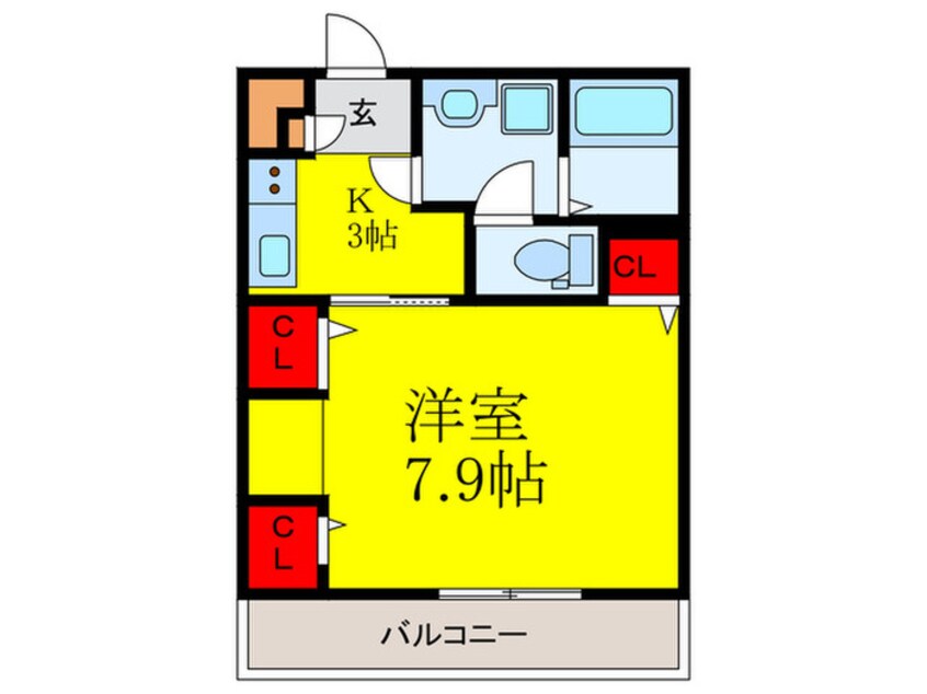間取図 リブリ・岡本Ⅱ