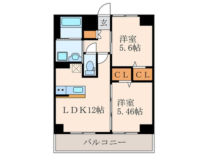 間取り図 エミネント水巻駅前