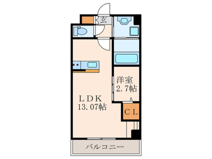 間取図 エミネント水巻駅前