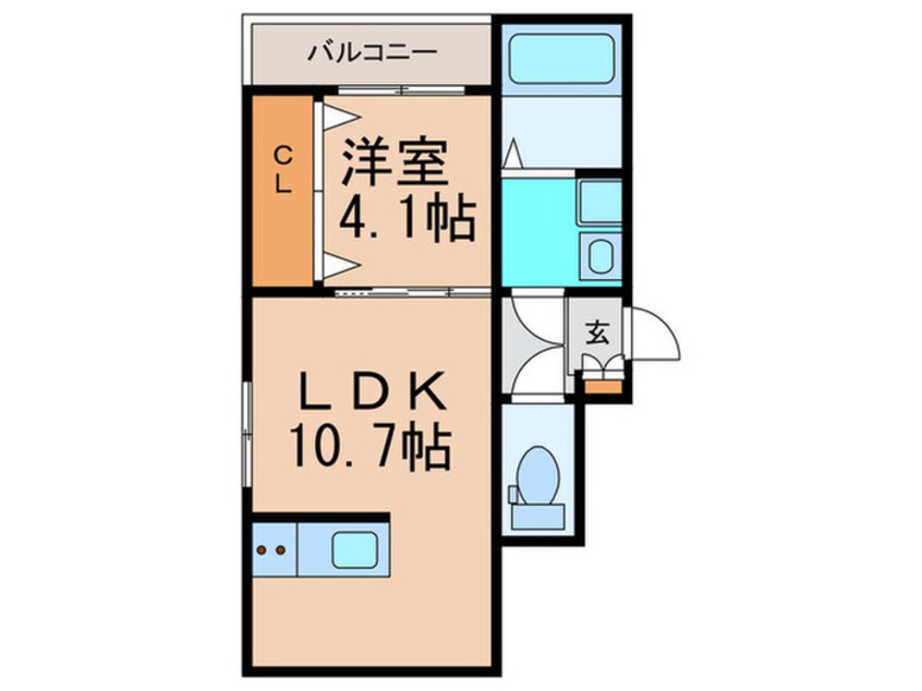 間取図 カトレア春日西