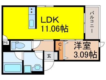 間取図 仮)上白水９丁目AP