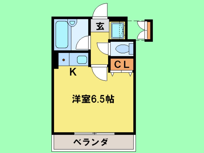 間取図 アバンス薬院(602)