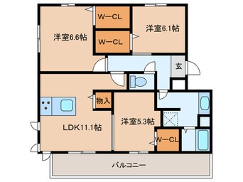 間取図 ピーチヒルズ