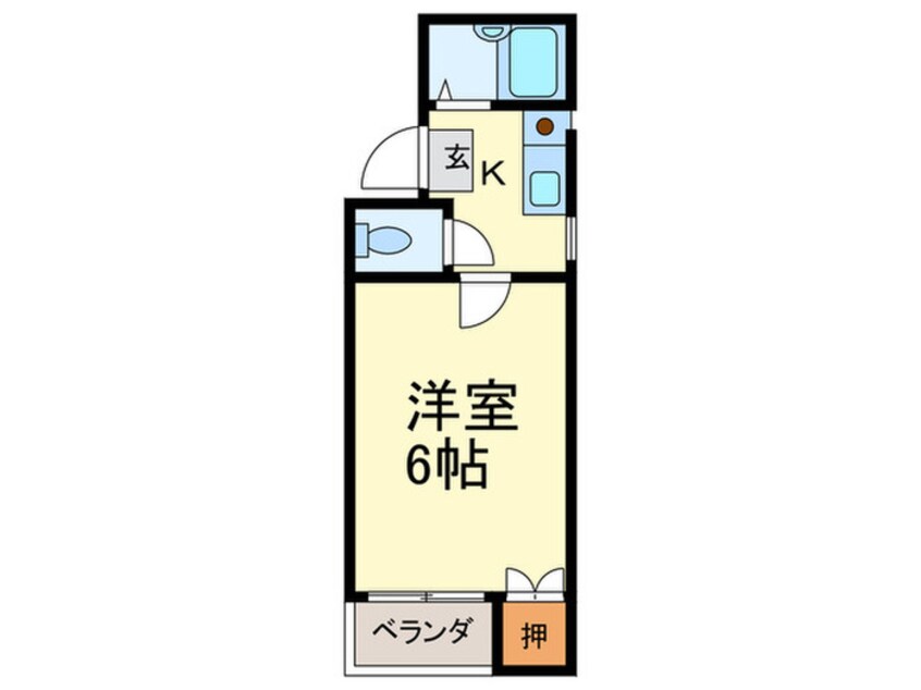 間取図 ホワイトシャトー平尾Ⅰ