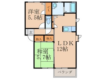 間取図 ファミーユ壱号館