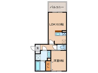 間取図 D-room野間大池