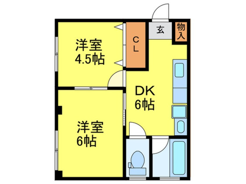 間取図 コーポ山下