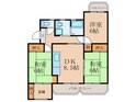 川島コーポ（２０５）の間取図