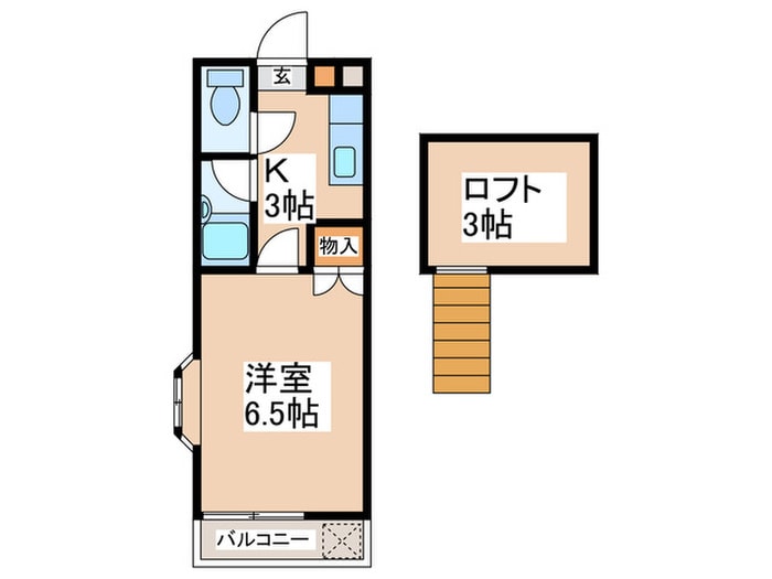間取り図 エルメゾン二日市　Ｂ