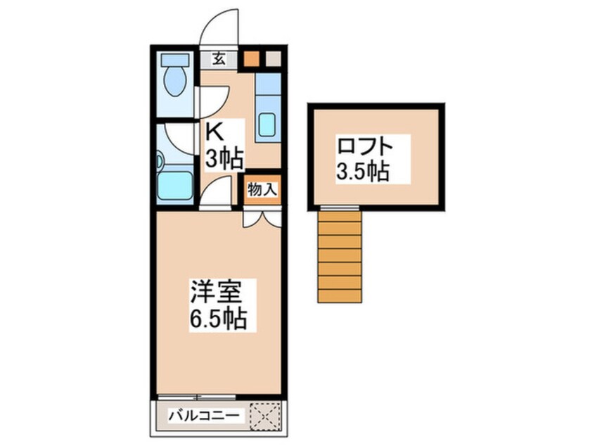 間取図 エルメゾン二日市　Ｂ