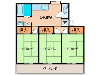 間取図 ハヤシダハイツ