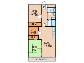 間取図 エトワール大野城