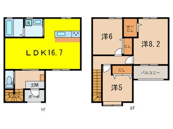 間取図 ｺﾘｰﾇ ﾄﾞｩ ﾌﾚｰﾙ East Stage