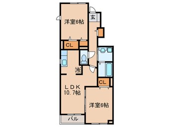 間取図 エステート長津タウン２１　A