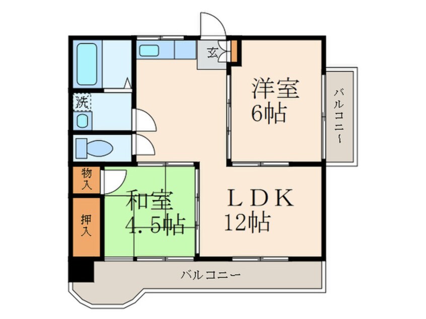 間取図 ベスト興産ビル