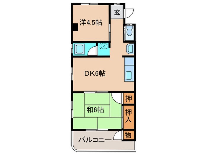 間取り図 仮)コーポ森下