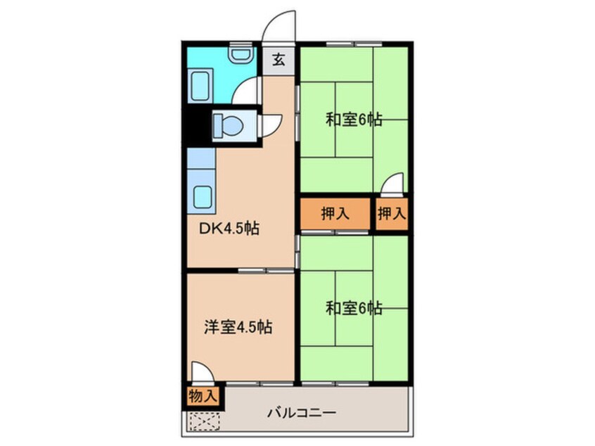 間取図 仮)コーポ森下