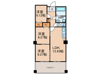 間取図 リーベルコート