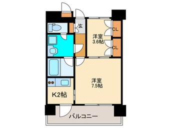 間取図 リアンシエルブル－東公園