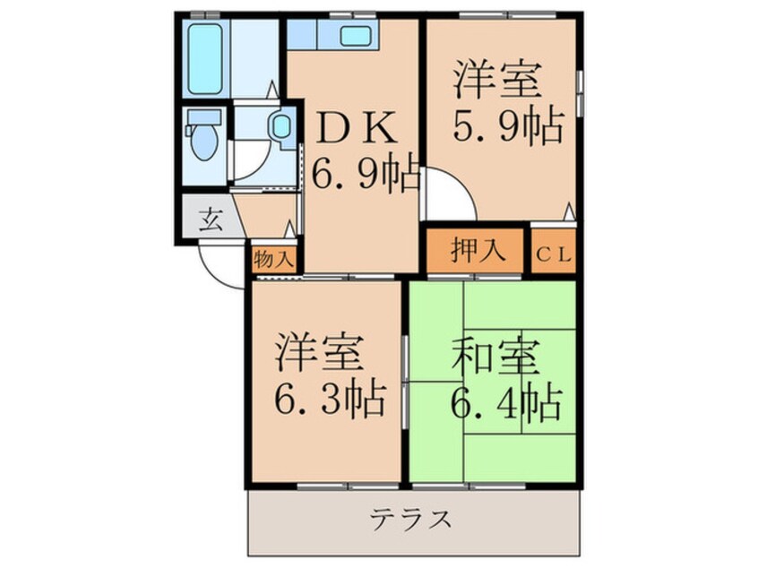 間取図 レジデンスチムニー