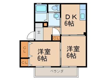 間取図 ヴィラシャーメゾン八屋