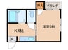 日栄ビル 1Kの間取り