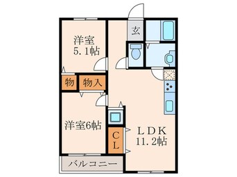 間取図 響コーポ