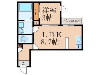 間取図 仮）fika戸畑