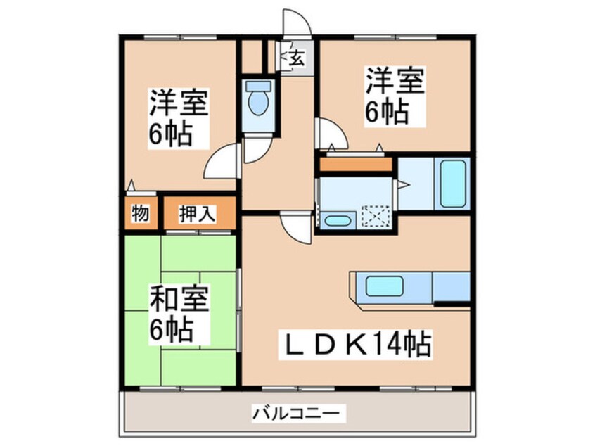 間取図 メゾン国分坂