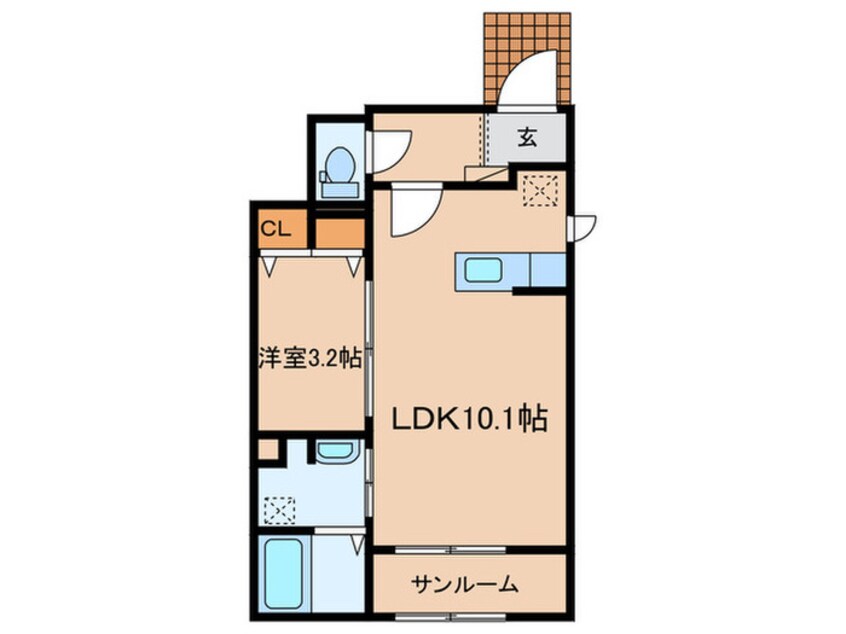 間取図 仮）アルコバレーノ