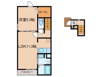 間取図 仮）アルコバレーノ