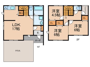 間取図 グランドール石崎