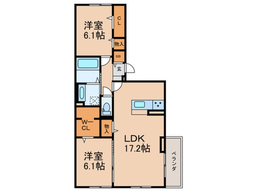 間取図 仮）D-roomT.MⅢ