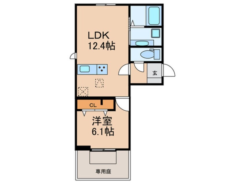 間取図 仮)ラ・ルーチェ宮の陣駅前