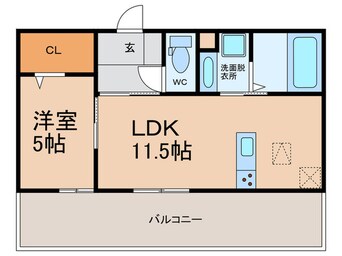 間取図 仮)ラ・ルーチェ宮の陣駅前