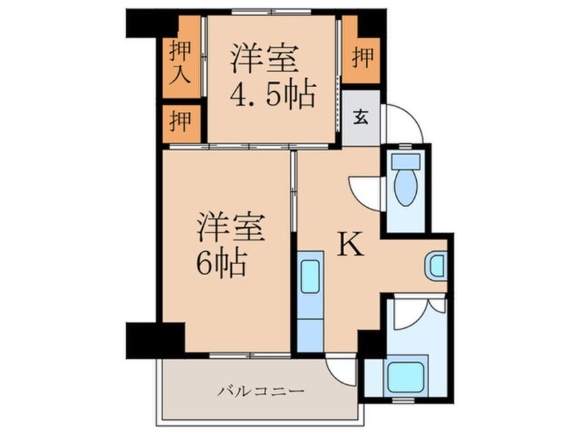 間取図 ビレッジハウス若松２号棟