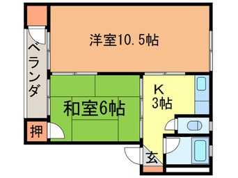 間取図 ＭＯＯＮ永犬丸Ａ