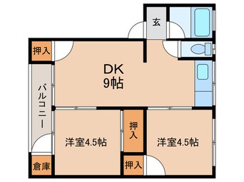 間取図 ＭＯＯＮ永犬丸Ａ