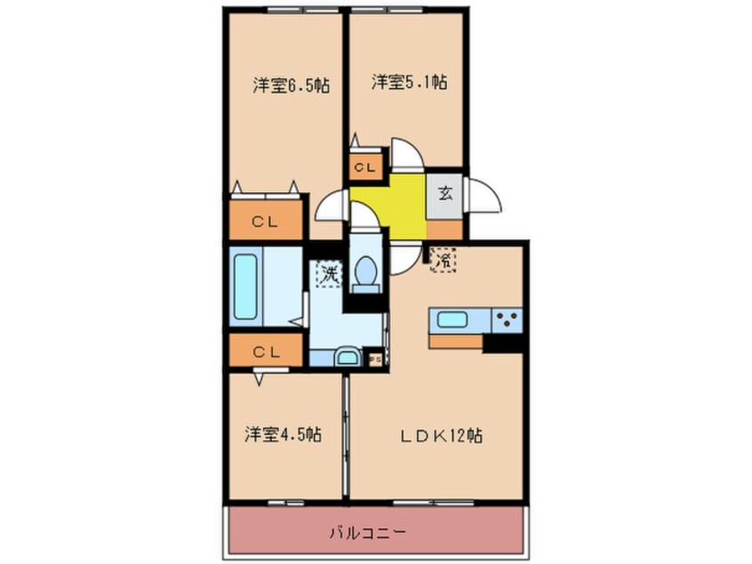 間取図 セリシール　Ａ