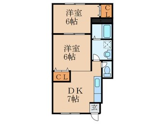 間取図 サニーコート美夜古