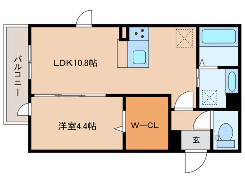 間取図 レイワパレス西新Ⅱ