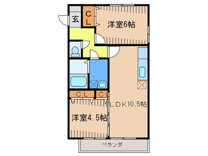 間取り図 サンヒルズＢ