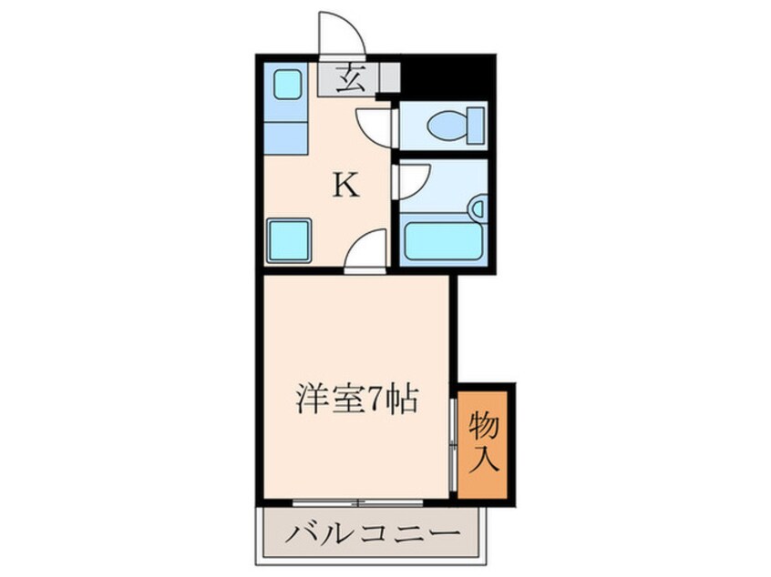 間取図 シャトレ片野Ⅲ(402)