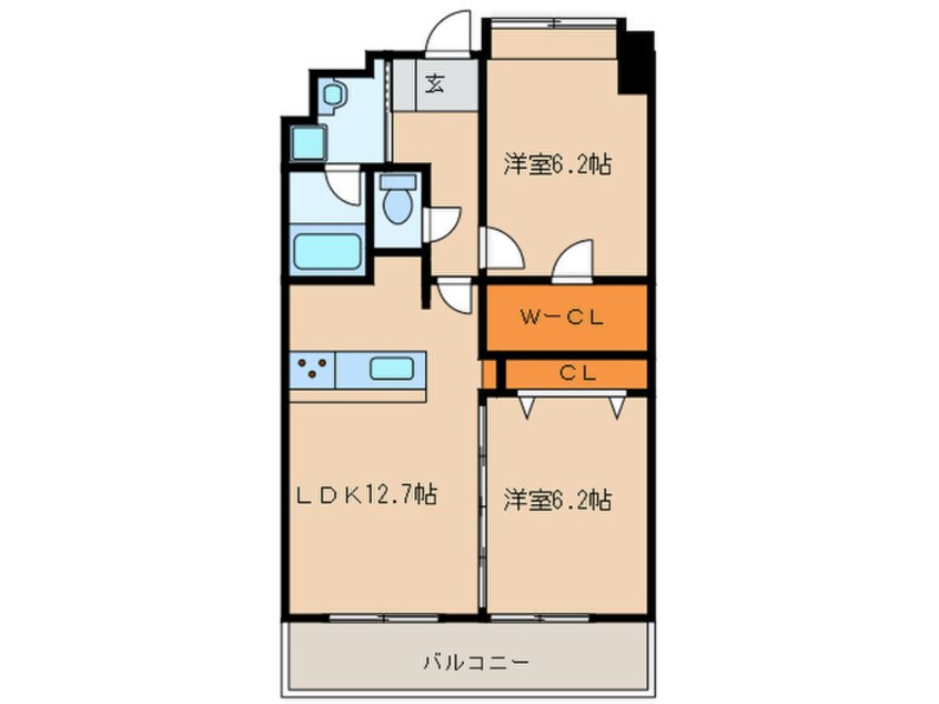 間取図 ニューガイア福岡東