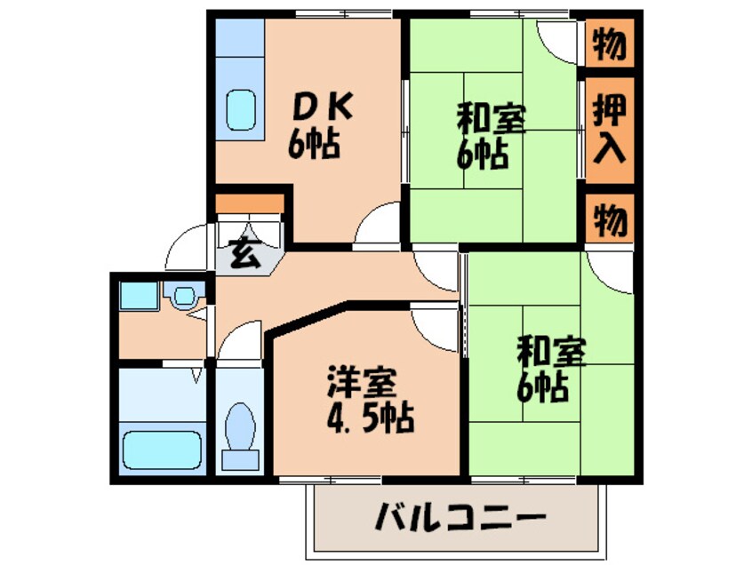 間取図 ファミール春日西　Ｃ棟