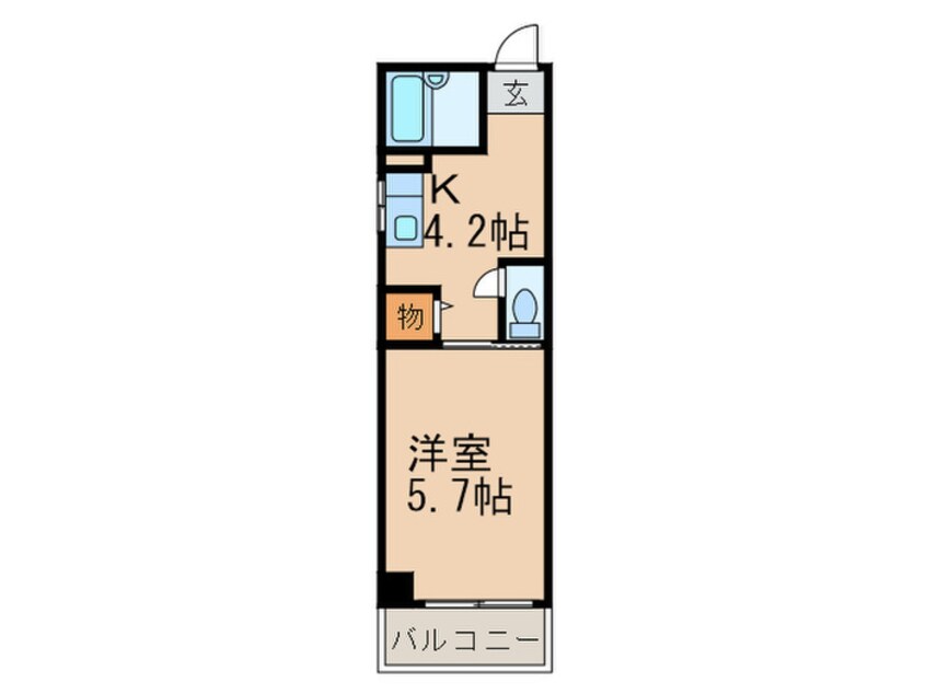 間取図 ニュ－唐人コ－ポ