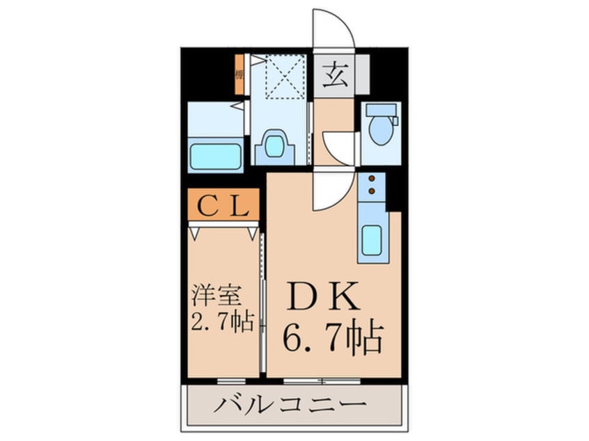 間取図 カサグランデ川津