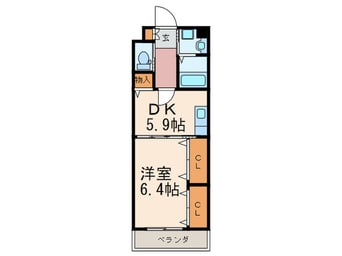 間取図 ウイングス八幡駅前