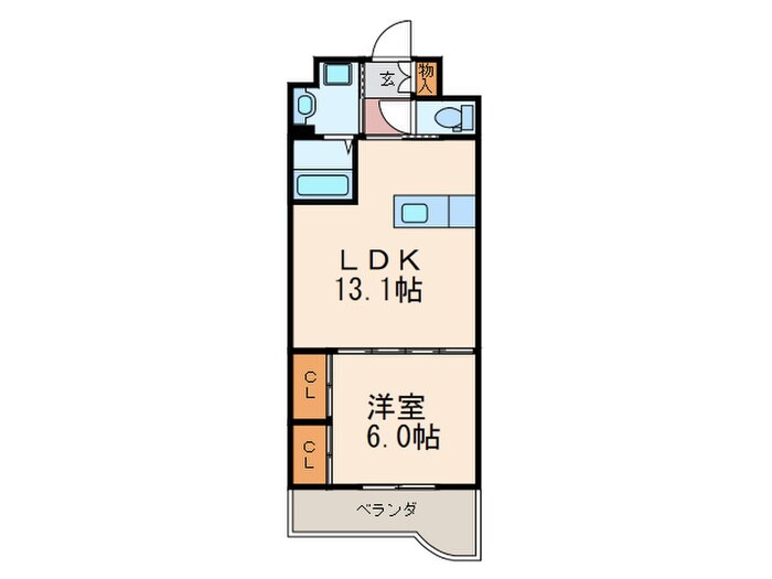 間取り図 ウイングス八幡駅前